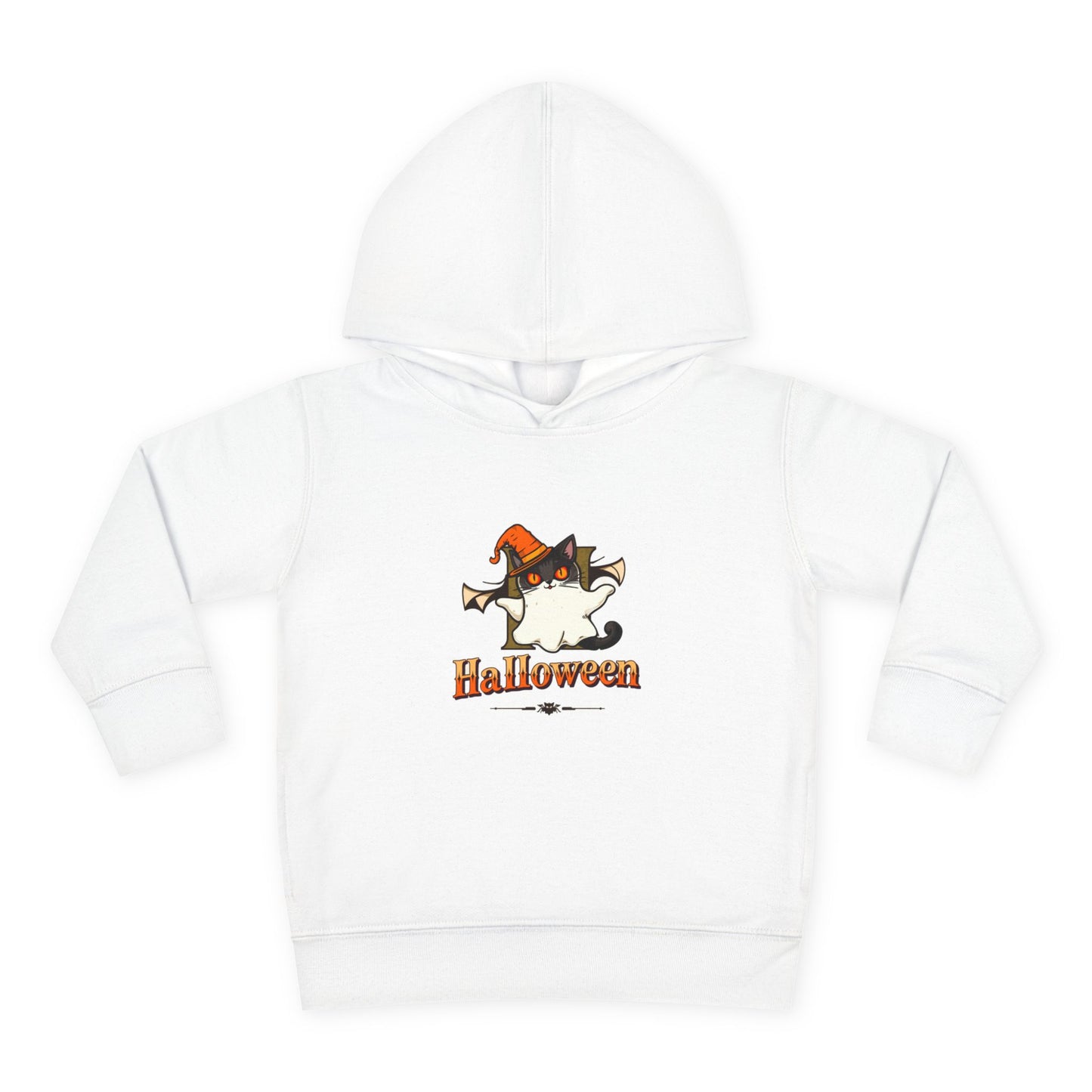 Hanorac din bumbac cu gluga pentru copii mici de Halloween, pulover drăguț pentru copii, ținută confortabilă de toamnă, cadou de Halloween pentru copii de la 2 la 6 ani