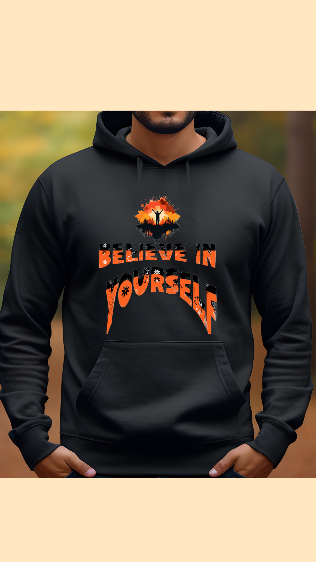 Hanorac Unisex din bumbac premium / Believe in Yourself / Drummer 2.0