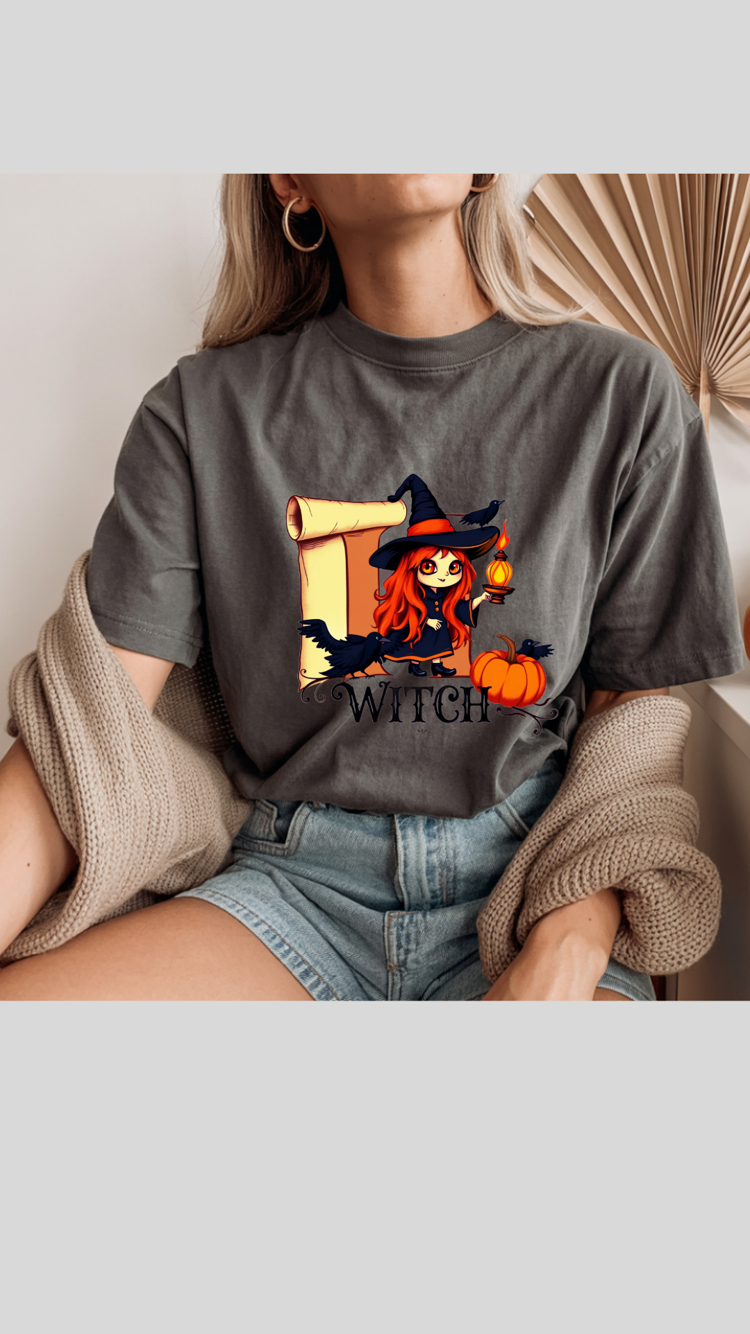 Tricou Unisex din Bumbac Premium / Halloween Witch Creator