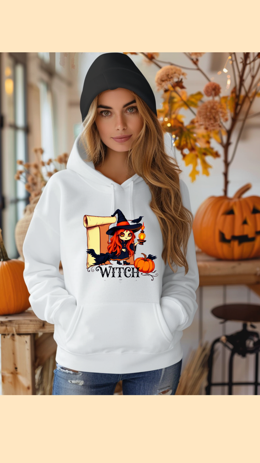 Hanorac Unisex Essential /Halloween Witch/ Bumbac  Drummer 2.0