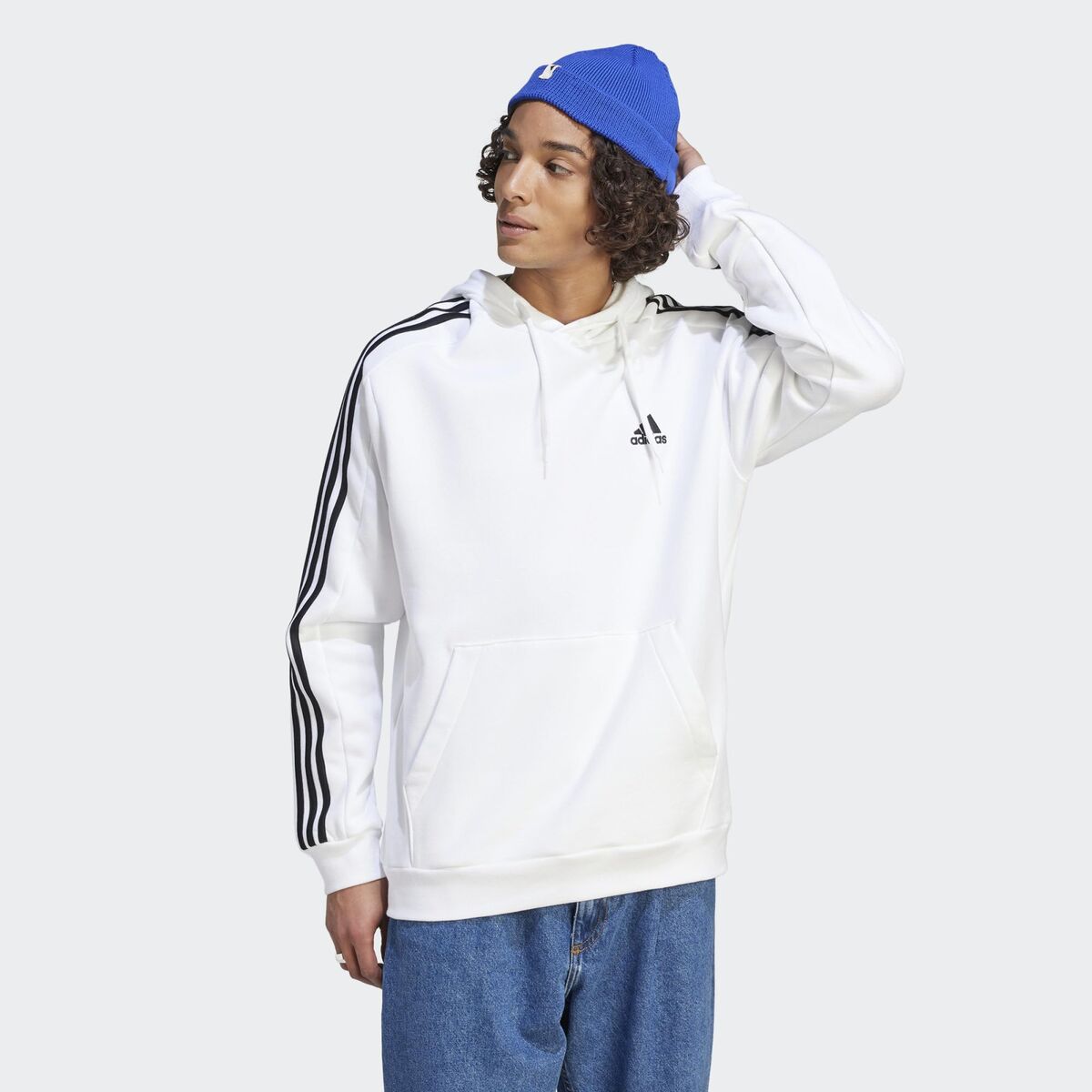 ADIDAS SPORTSWEAR Hanorac Essential Fleece 3 stripes Hoodie IJ6476