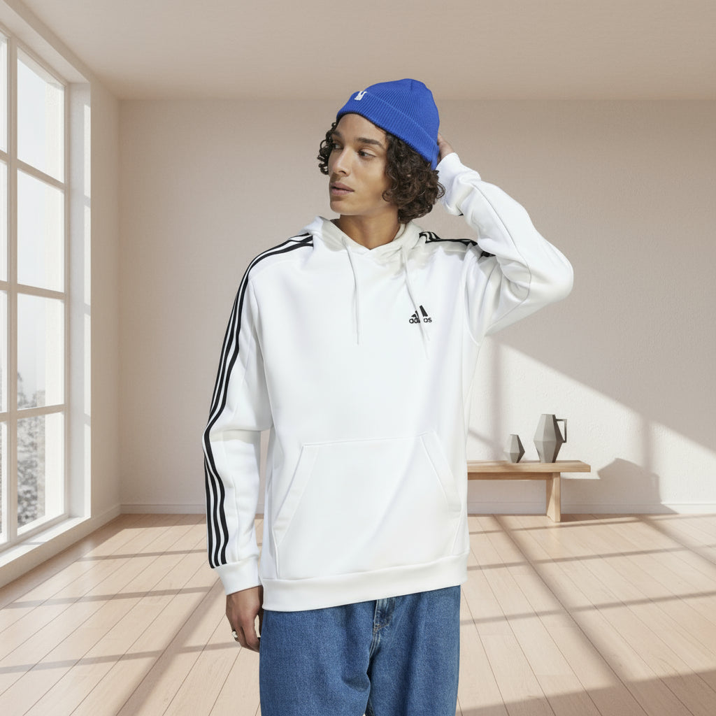 ADIDAS SPORTSWEAR Hanorac Essential Fleece 3 stripes Hoodie IJ6476