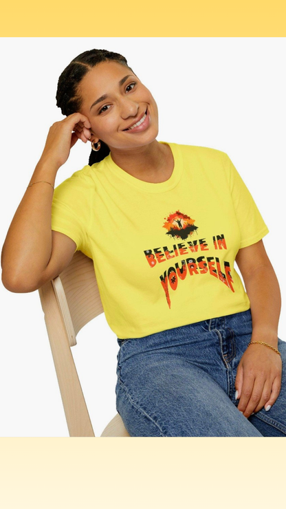 Tricou Unisex din bumbac organic/ Believe in Yourself / Creator 2.0