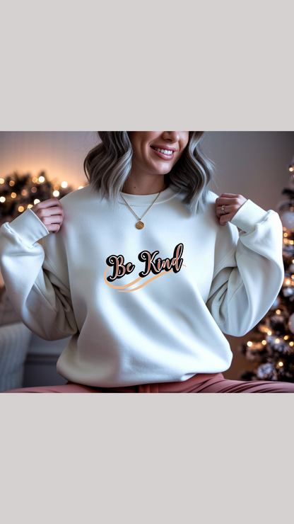 Hanorac fara gluga / Bluza Unisex Essential / Be Kind /  Roller