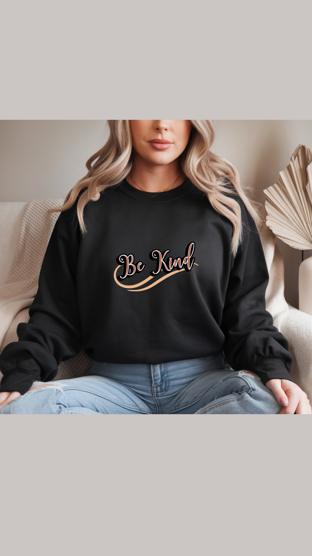 Hanorac fara gluga / Bluza Unisex Essential / Be Kind /  Roller