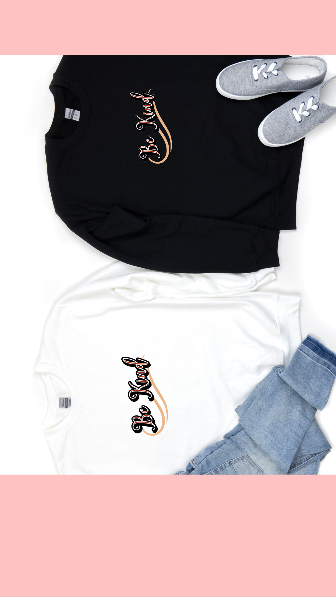 Hanorac fara gluga / Bluza Unisex Essential / Be Kind /  Roller