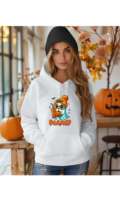 Hanorac Unisex din bumbac premium /Boo Ghost Scared / Stella Stanley/ Cruiser 2.0