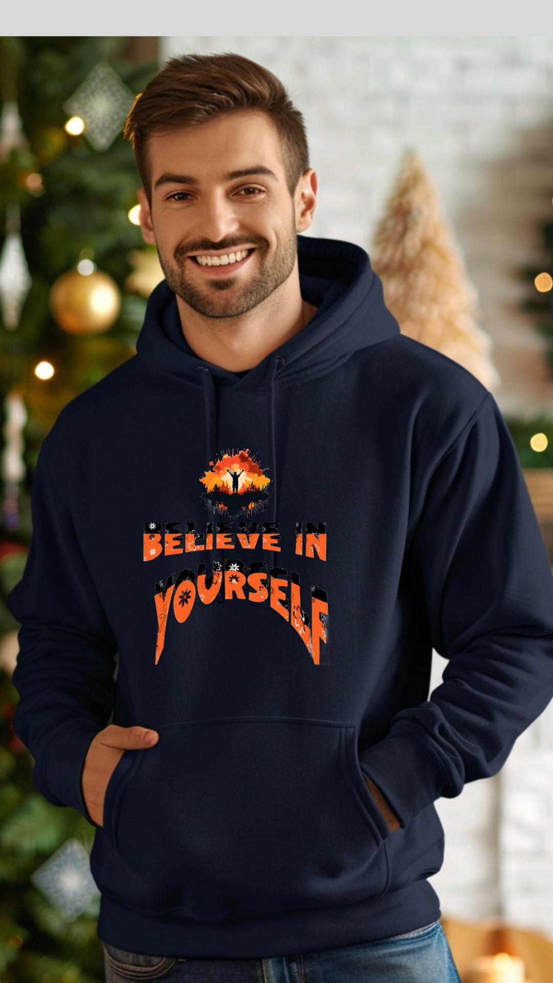 Hanorac Unisex din bumbac premium / Believe in Yourself / Drummer 2.0