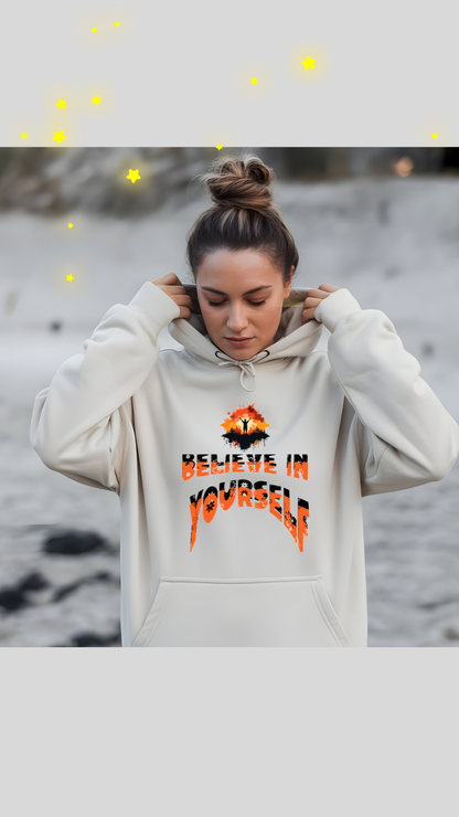 Hanorac Unisex din bumbac premium / Believe in Yourself / Drummer 2.0