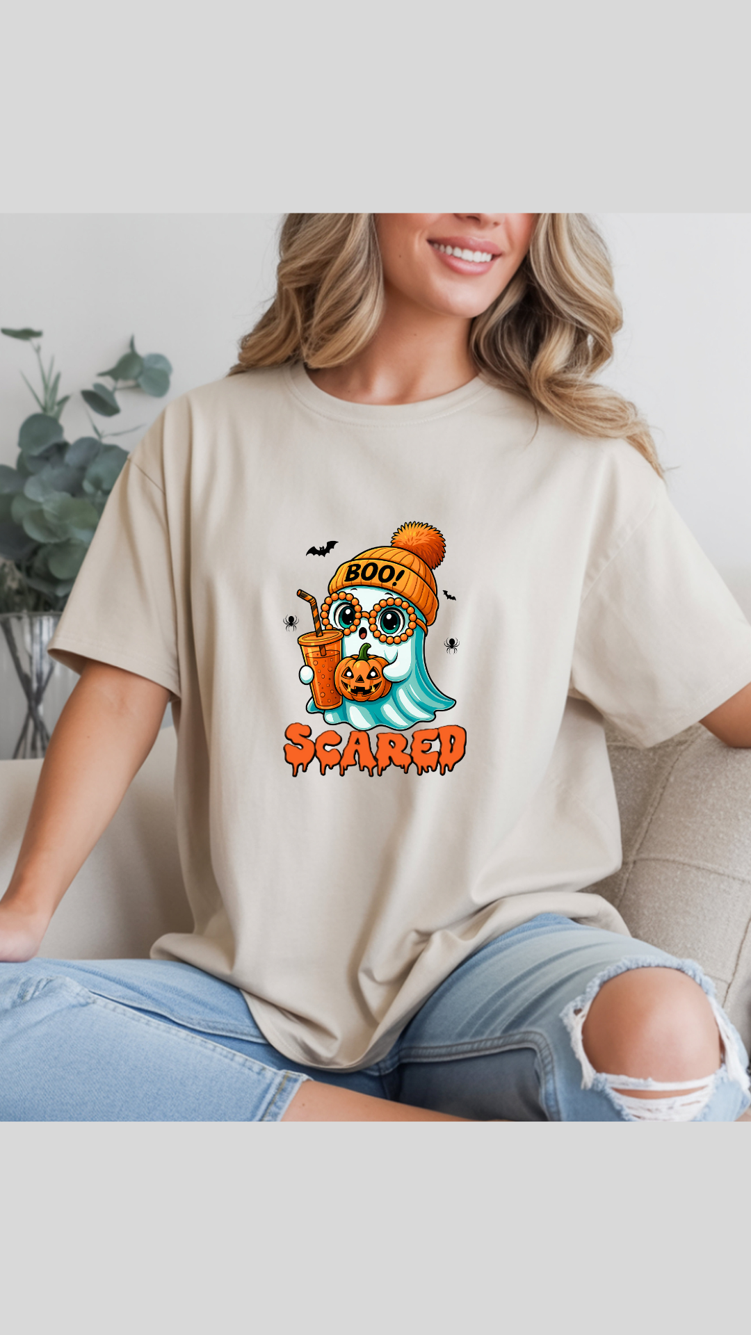 Tricou Halloween  Oversize Unisex /Boo Ghost  Blaster