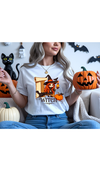 Tricou Unisex din  Bumbac Premium / Halloween Witch Creator