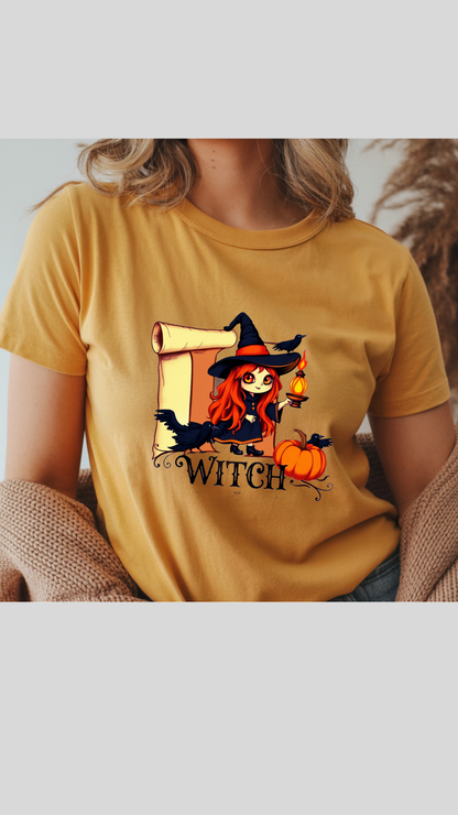Tricou Unisex din  Bumbac Premium / Halloween Witch Creator