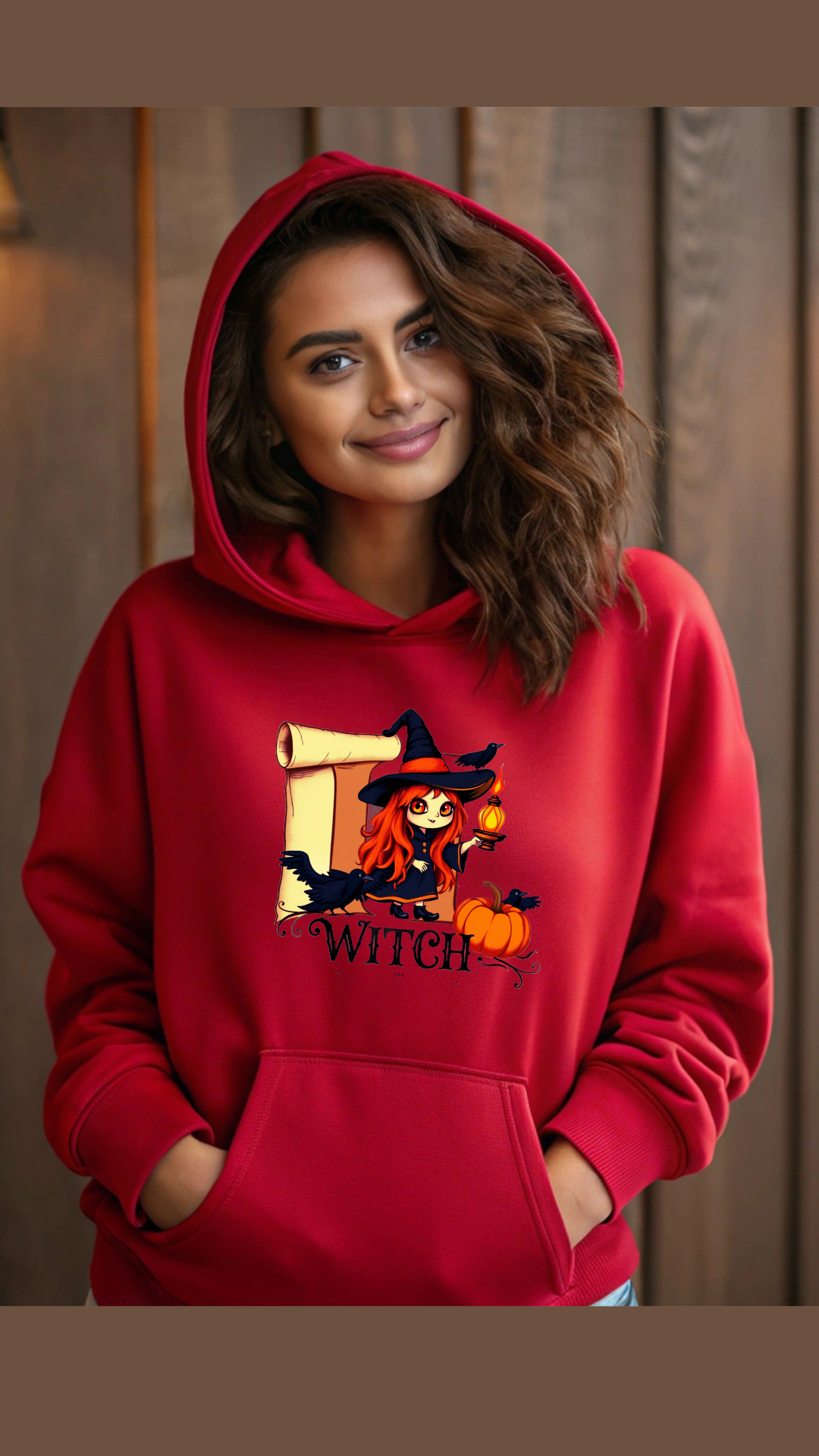 Hanorac Unisex Essential /Halloween Witch/ Bumbac  Drummer 2.0