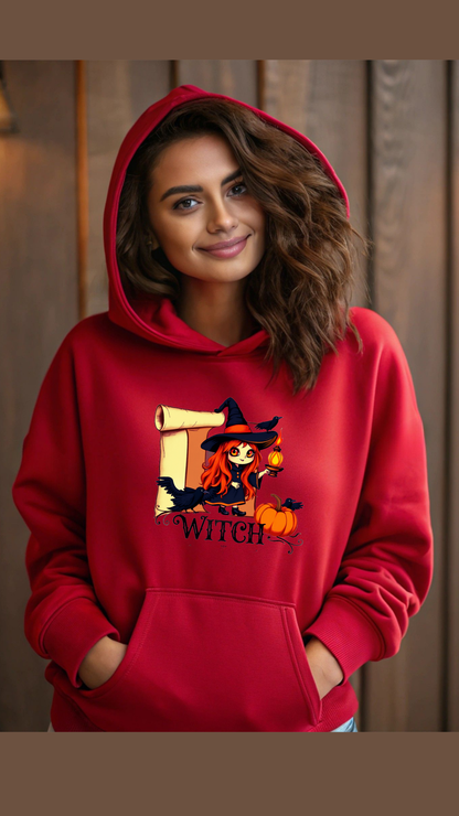 Hanorac Unisex Essential /Halloween Witch/ Bumbac  Drummer 2.0