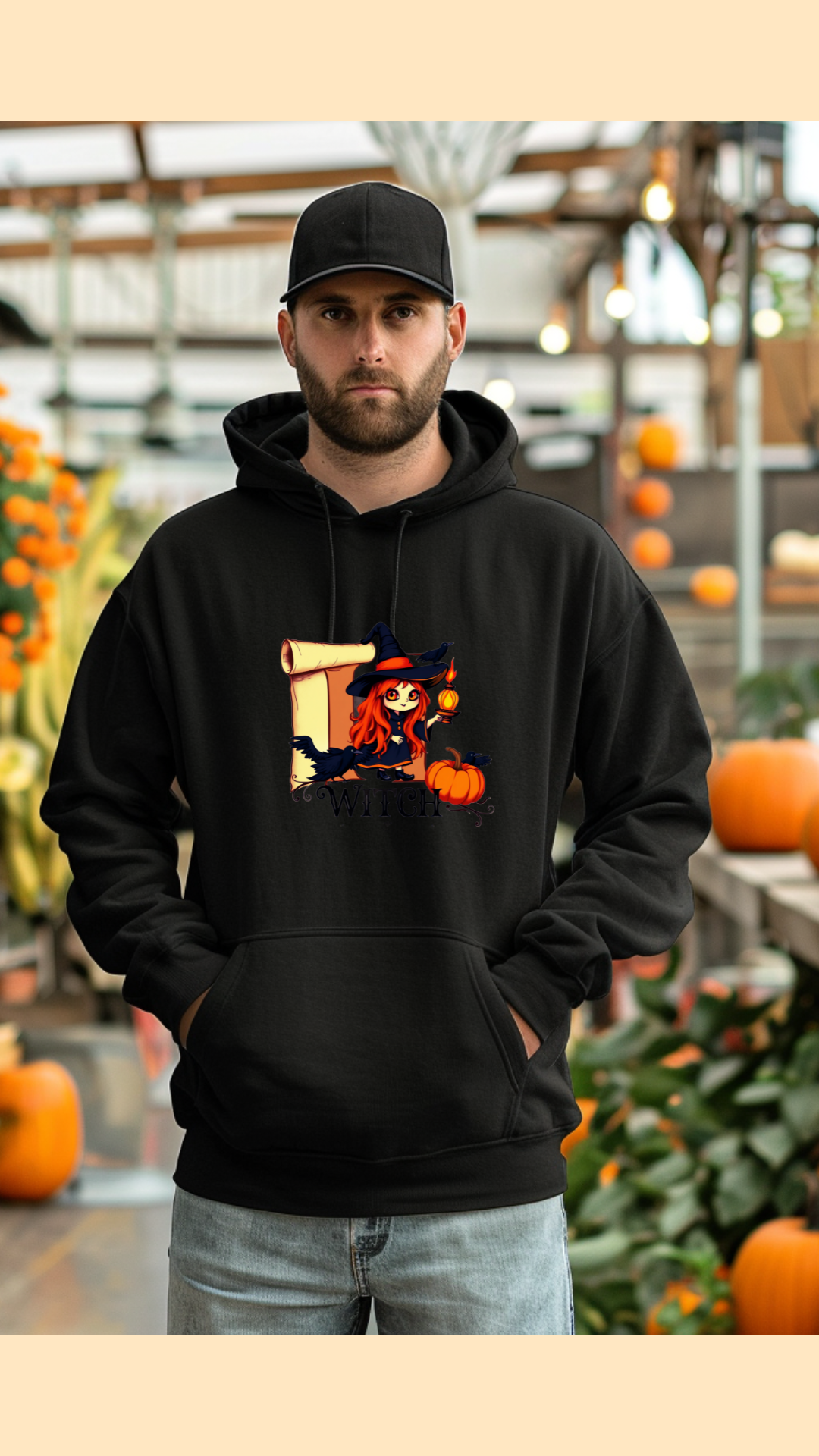 Hanorac Unisex Essential /Halloween Witch/ Bumbac  Drummer 2.0